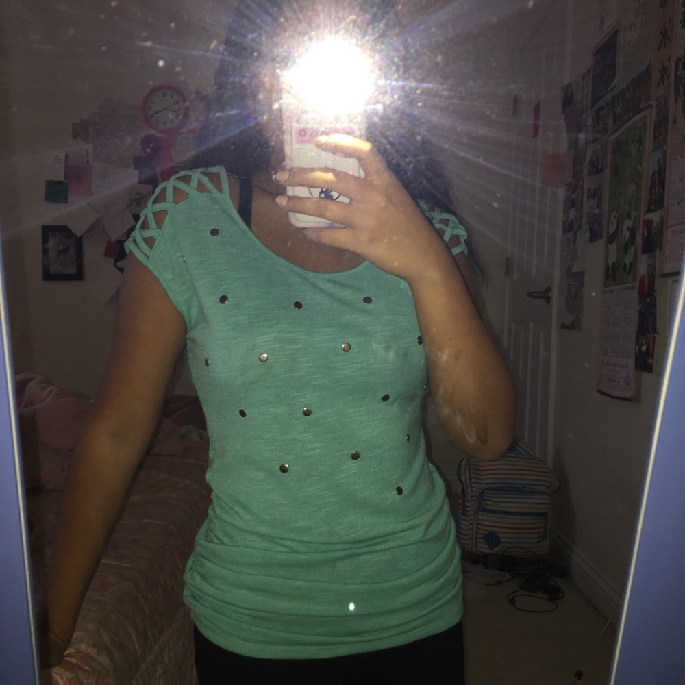 Turquoise shirt